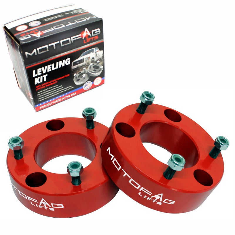 MOTOFAB LIFTS MotoFabLifts F150-2.5RED - 2.5" Front Leveling Lift Kit That fits F150 2.5" - Image 1
